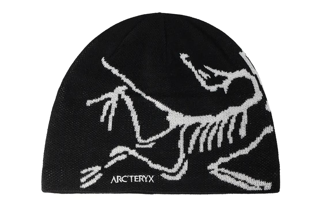 Arcteryx Comfortable Warm Pattern Decorative Wool Beanie Unisex Couple Style Black