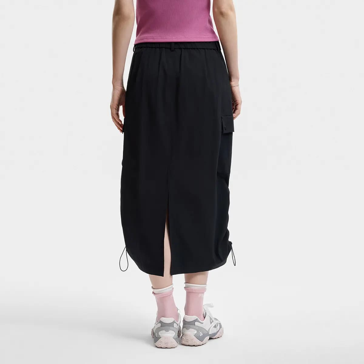 FILA ORIGINALE Round Pocket Cargo Qadın Ətəyi Qara 7