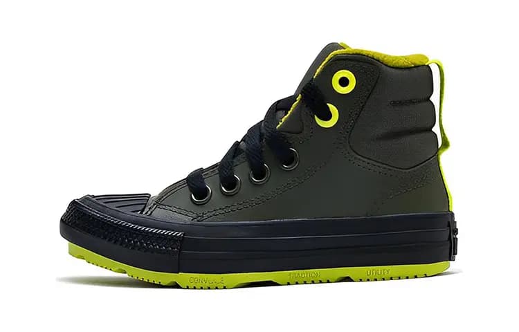 Converse Chuck Taylor All Star Yüksək Boğazlı Uşaq Ayaqqabısı Zeytun Yaşılı 3