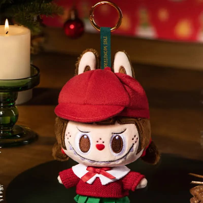 POP MART THE MONSTERS Together Christmas Collection Labubu Dolls Plush Pendant 17.5cm Height 3