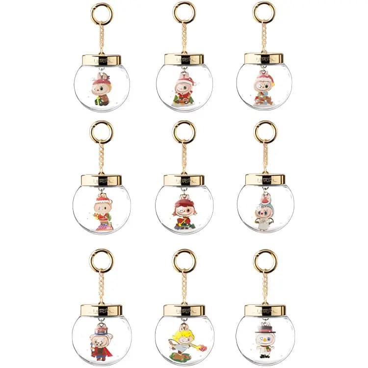 POP MART LABUBU Together Christmas Collection Pendant Blind Box Products Single Blind Box/whole Box 9 Pcs
