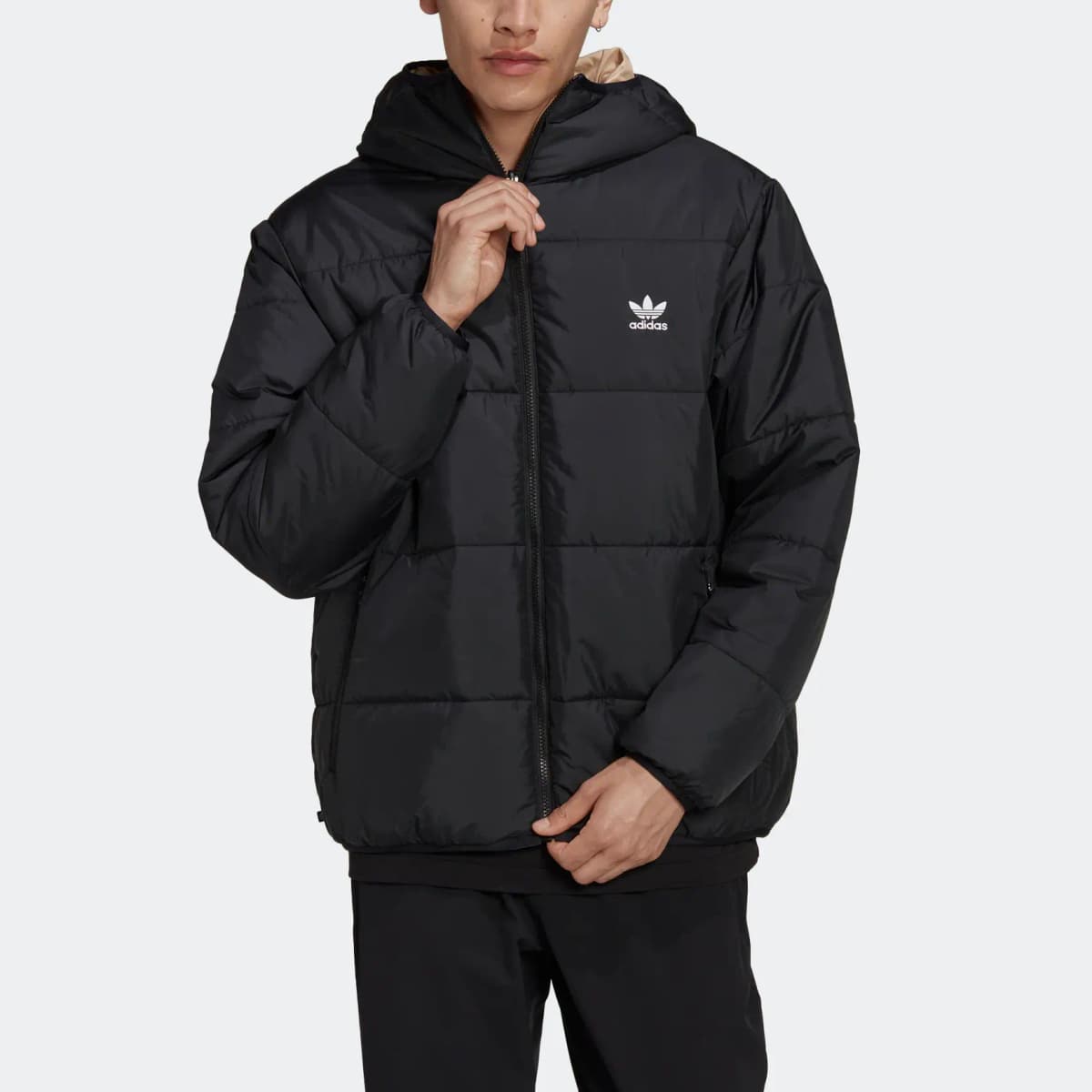 adidas Originals Kişi Puffer Pencək Qara 2