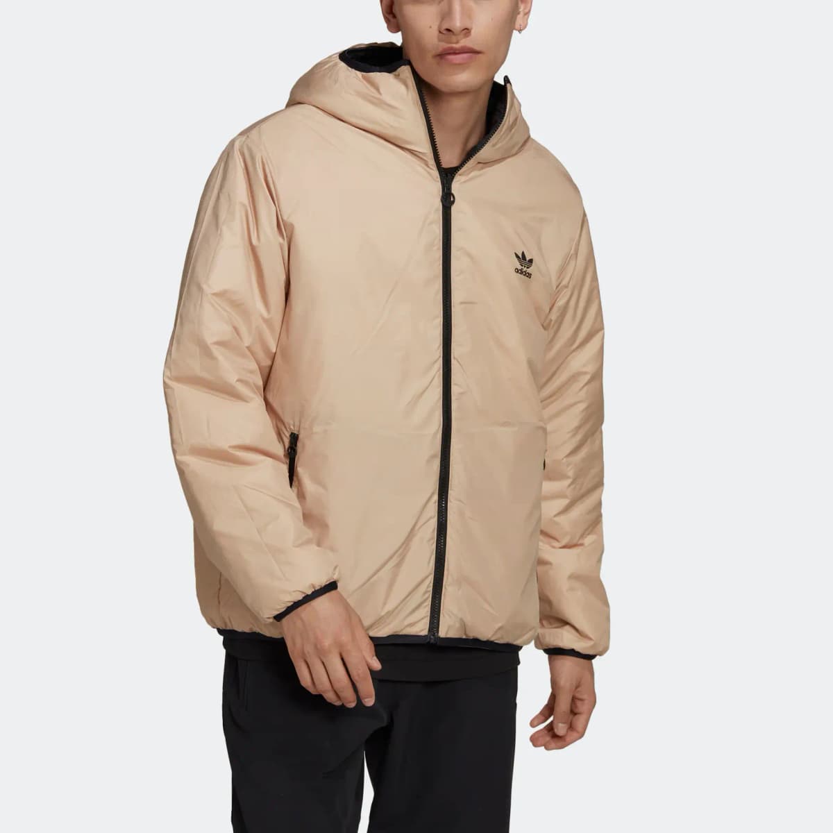 adidas Originals Kişi Puffer Pencək Qara 3