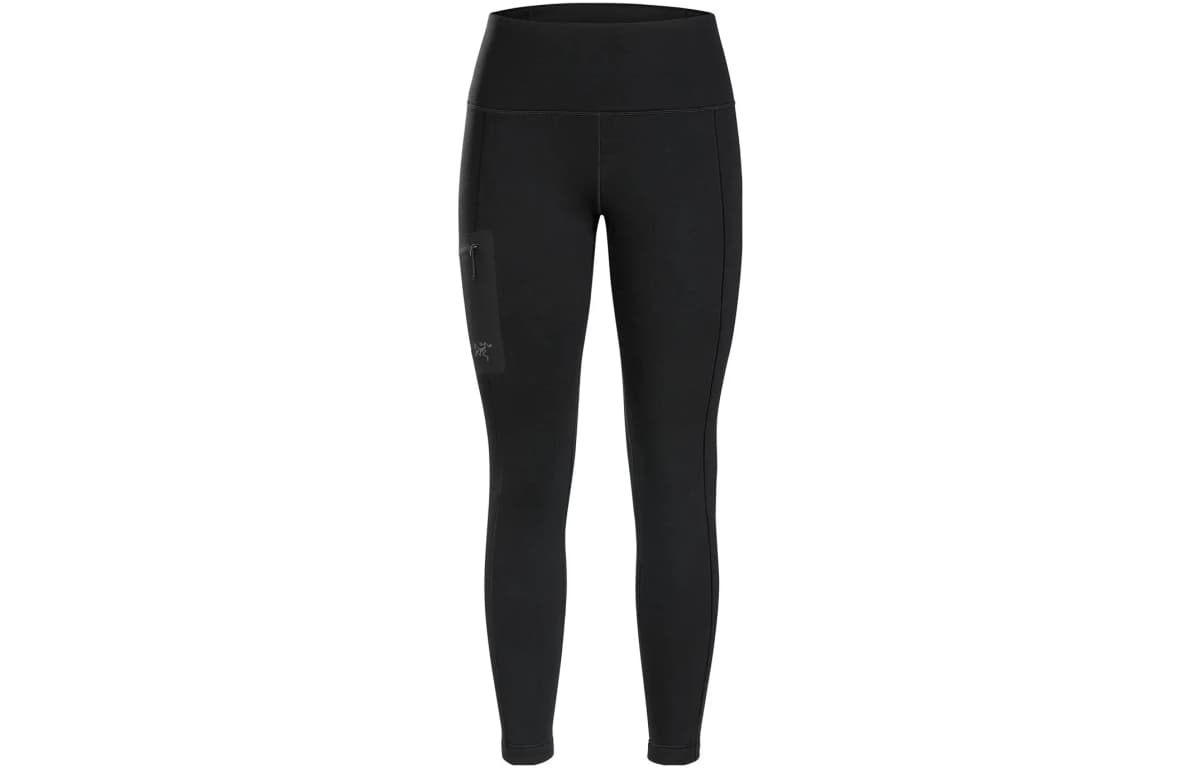 Arcteryx Solid Color High-Waist Slim Fit Leggings Women's Black