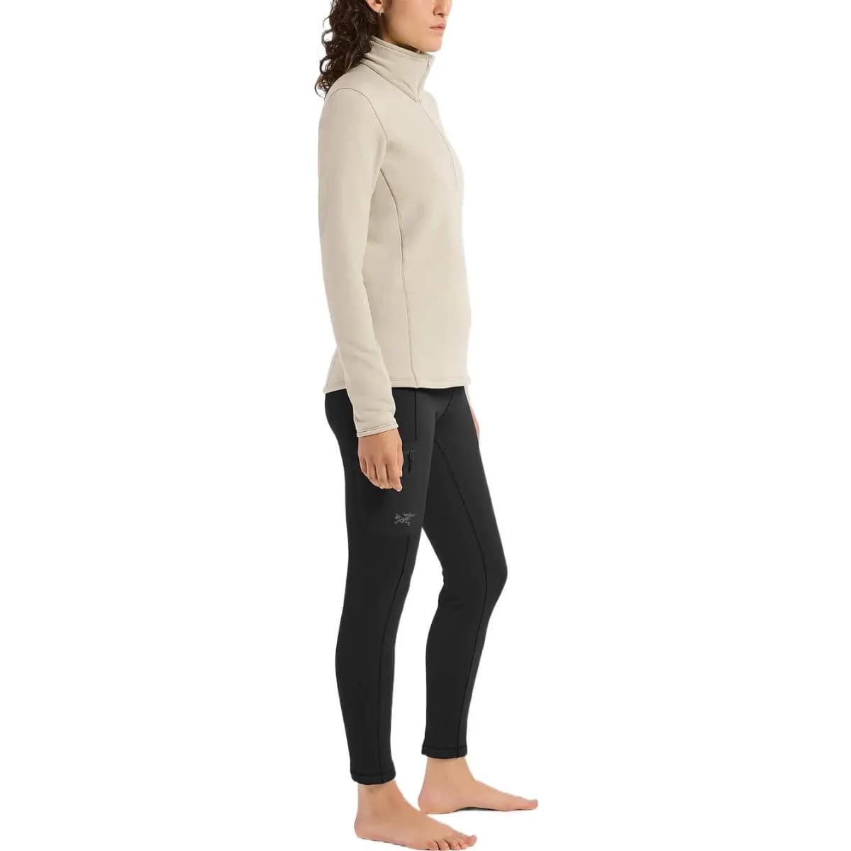 Arcteryx Solid Color High-Waist Slim Fit Leggings Women's Black 5