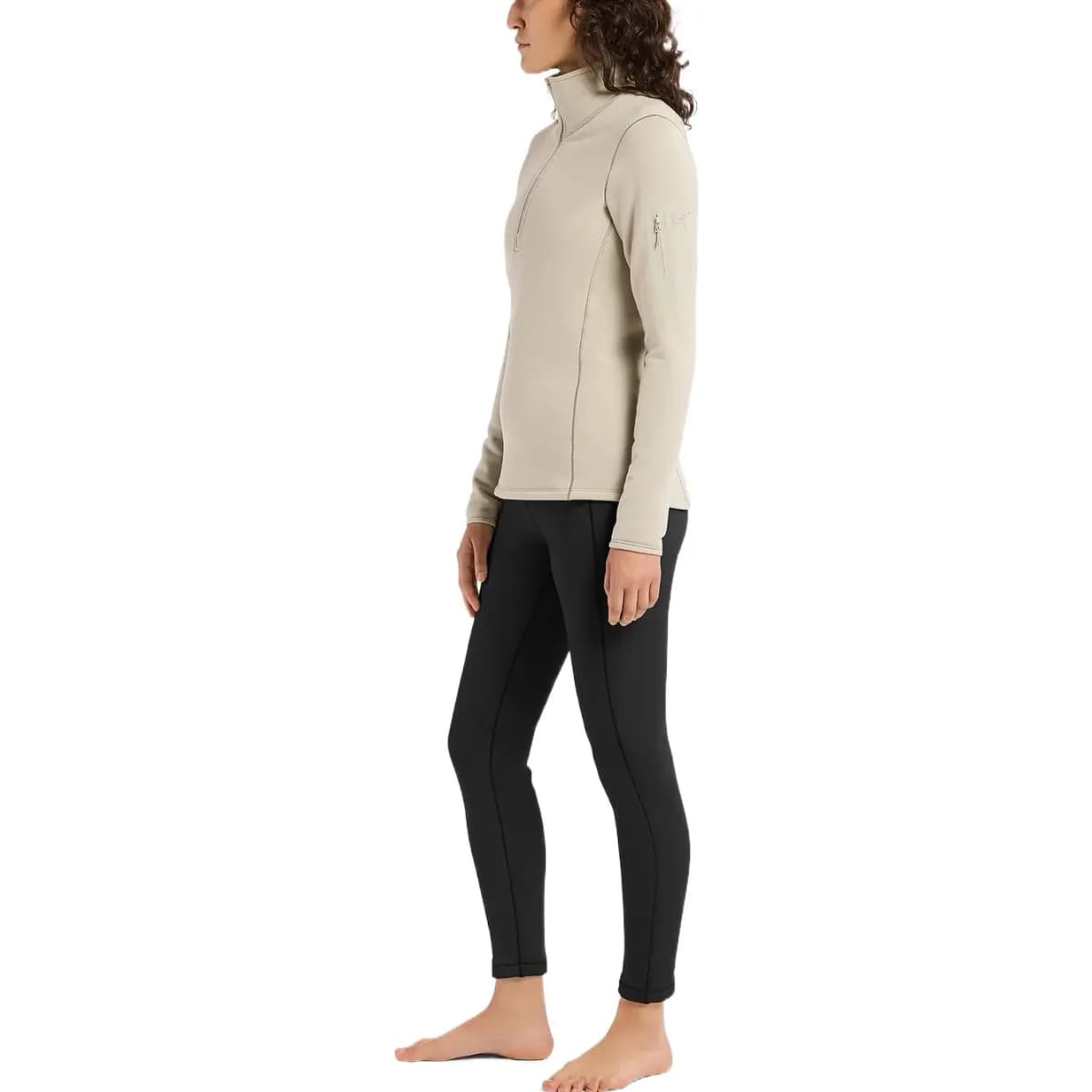 Arcteryx Solid Color High-Waist Slim Fit Leggings Women's Black 4