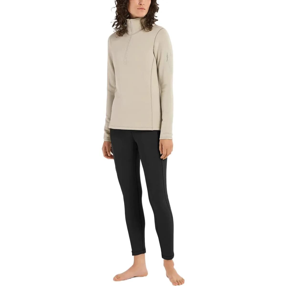 Arcteryx Solid Color High-Waist Slim Fit Leggings Women's Black 2