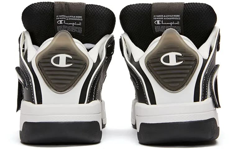 Champion Low Top Skateboard Shoes Men's Black White 4