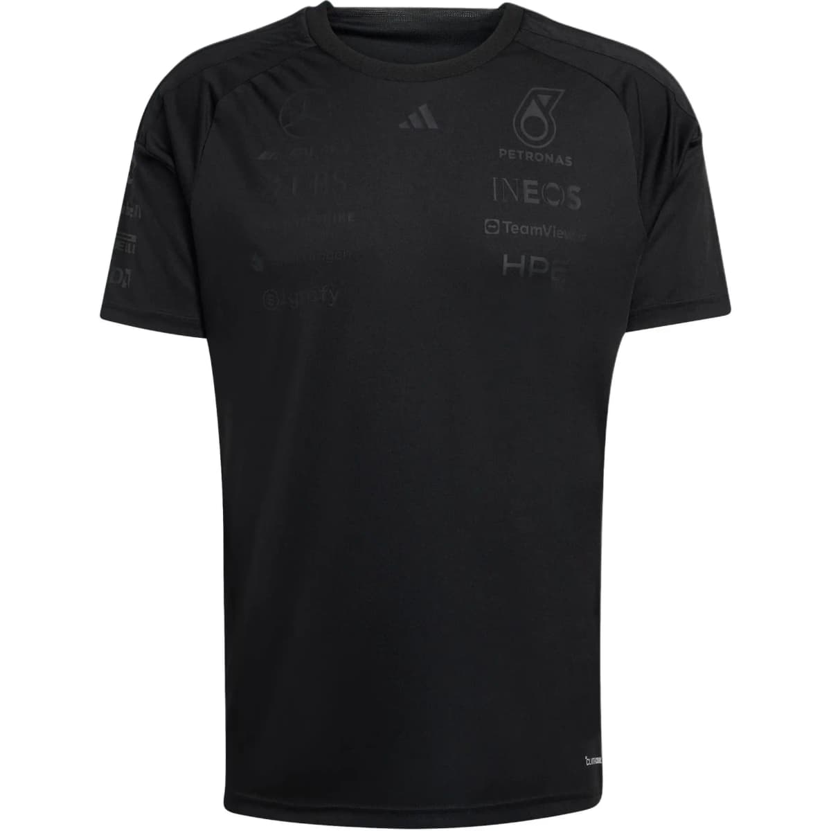 adidas MERCEDES-AMG PETRONAS FORMULA 1 TEAM Quick-Dry Round Neck Short Sleeve Racing T-Shirt Men's