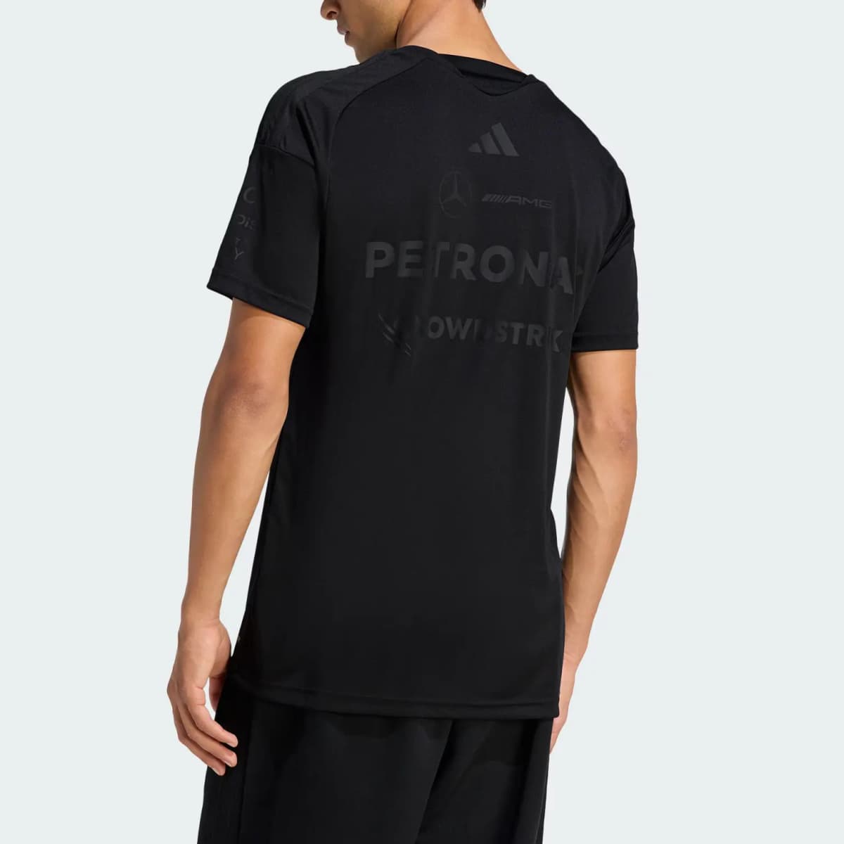 adidas MERCEDES-AMG PETRONAS FORMULA 1 TEAM Quick-Dry Round Neck Short Sleeve Racing T-Shirt Men's 3