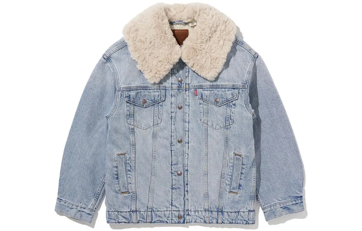 Levis FW22 Denim Qadın Jileti Mavi