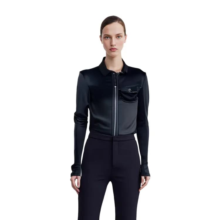 DIESEL FW22 Qısa Qadın Paltosu Qara 7