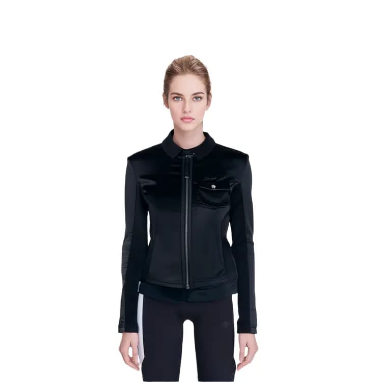 DIESEL FW22 Qısa Qadın Paltosu Qara 4