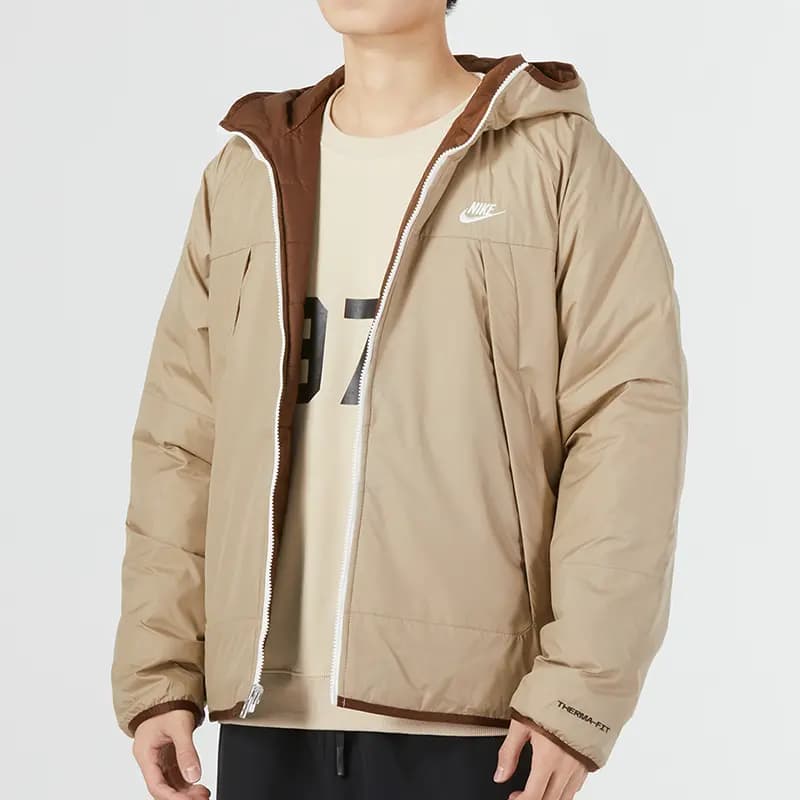Nike Kişi Puffer Pencək Xaki 5