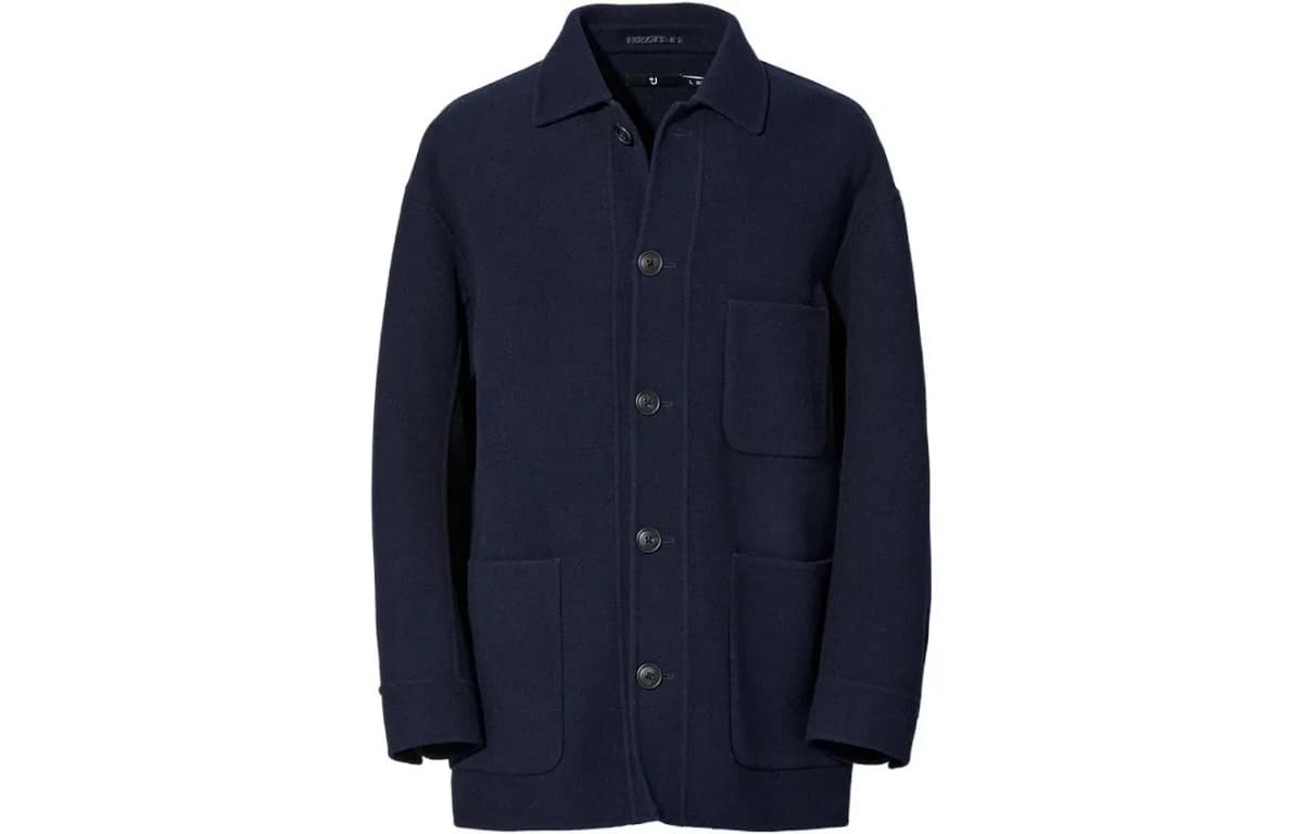 Jil Sander X UNIQLO Kişi Pencək Göy