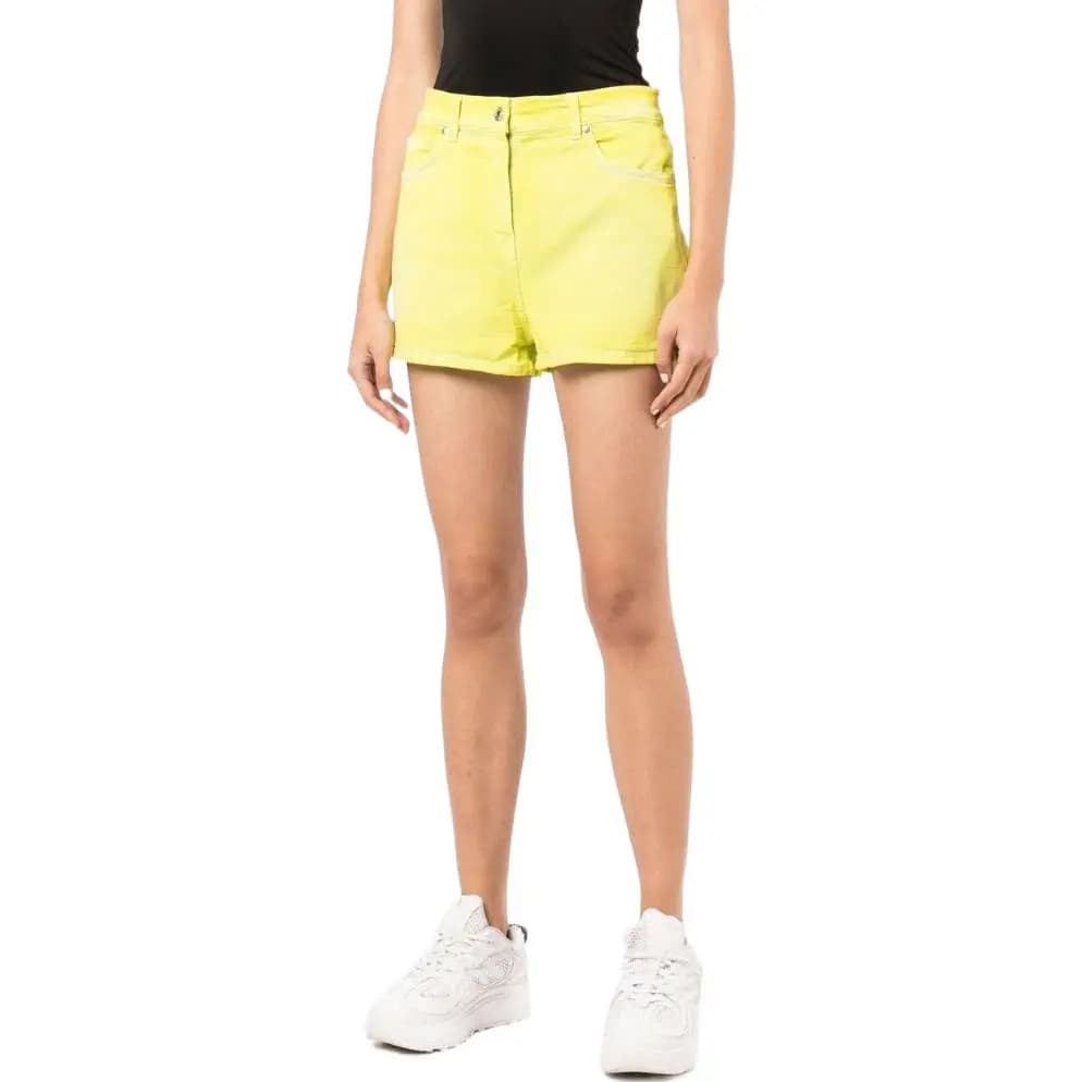 MSGM Qadın Denim Şortu Sarı 4