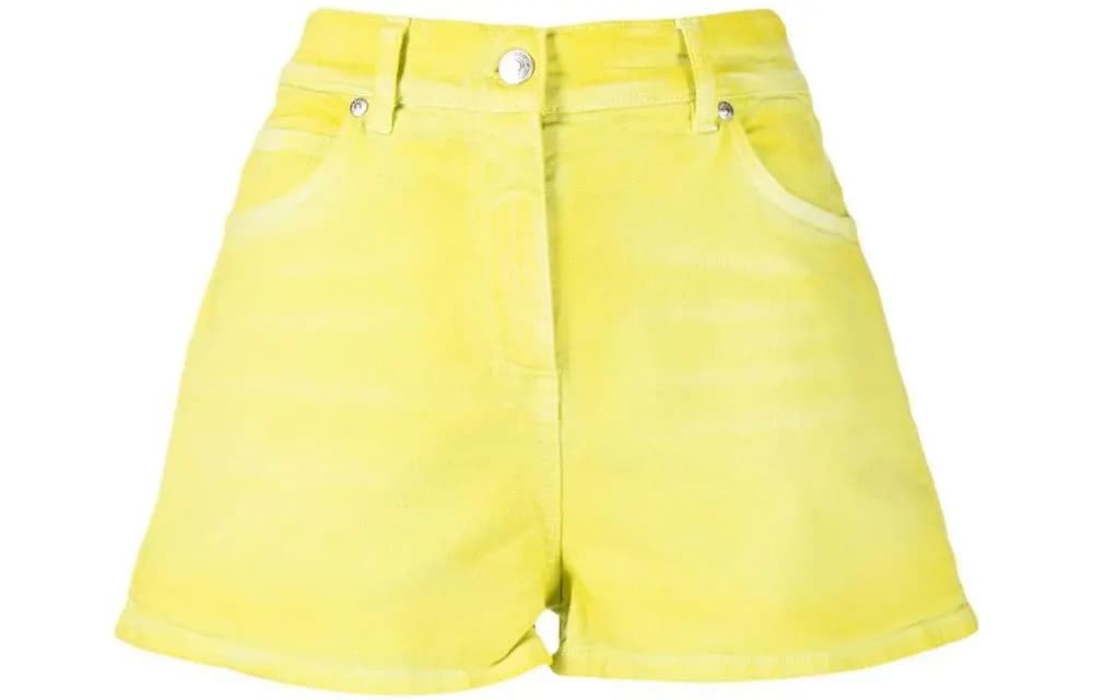 MSGM Denim Shorts Women's Yellow