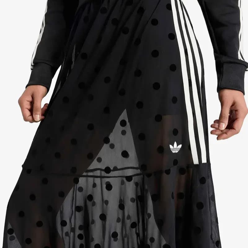 adidas Originals Polka Dot Striped Qadın Uzun Ətəyi 2