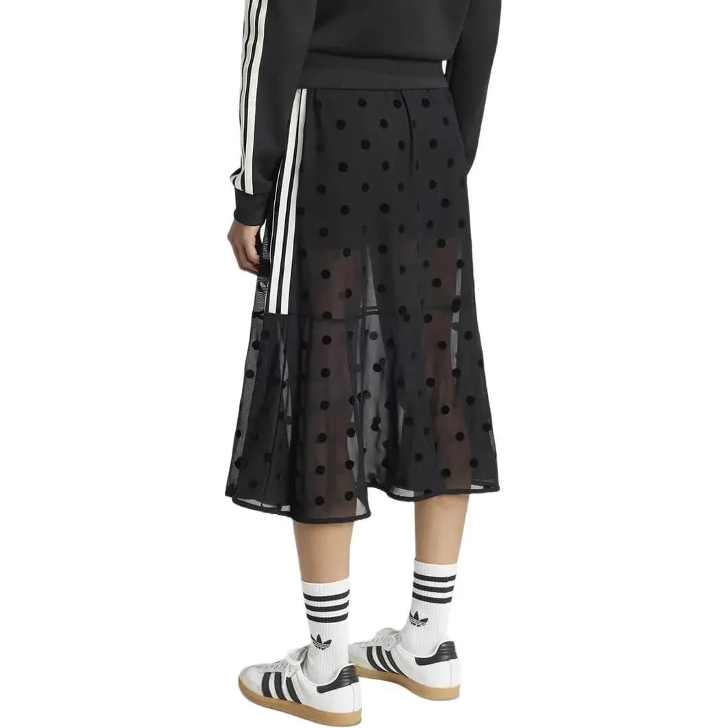 adidas Originals Polka Dot Striped Qadın Uzun Ətəyi 5