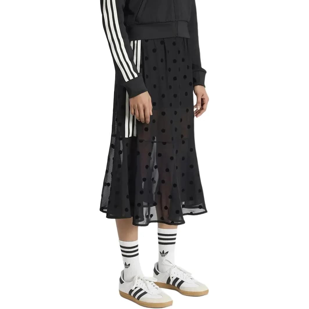 adidas Originals Polka Dot Striped Qadın Uzun Ətəyi