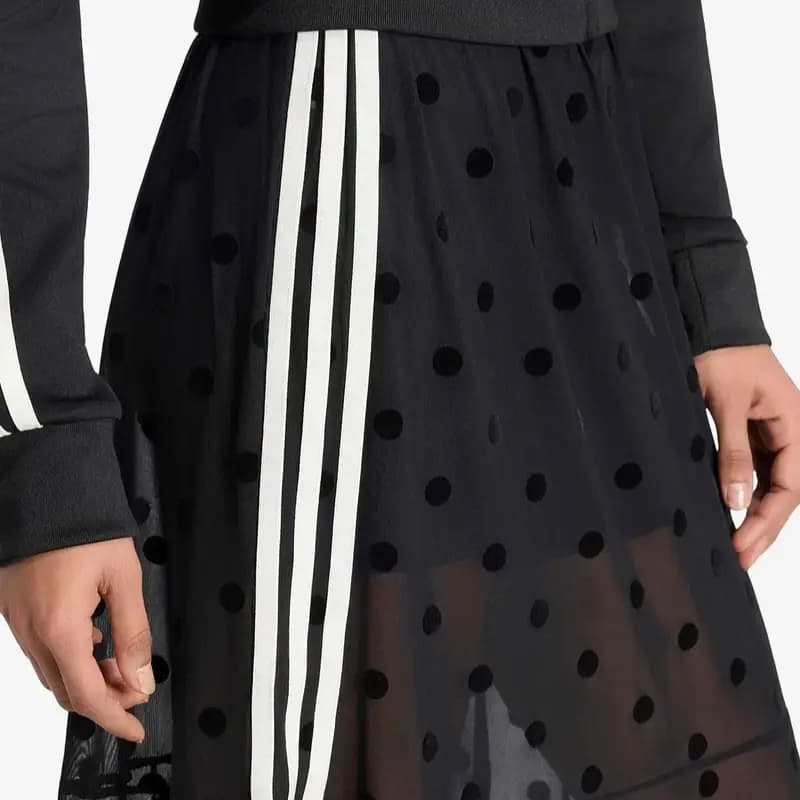 adidas Originals Polka Dot Striped Qadın Uzun Ətəyi 3