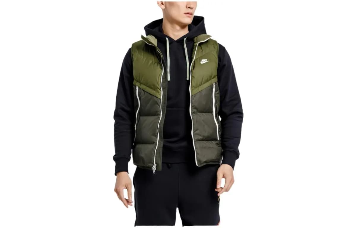 Nike Loqo Printli Kişi Jileti Yaşıl