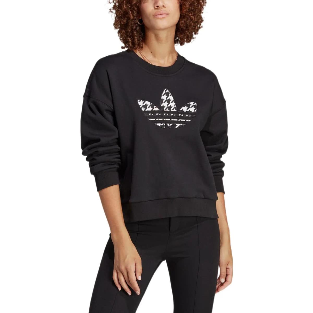 Adidas Originals TREF INFILL SWT Qadın Sweatshirt Qara 2