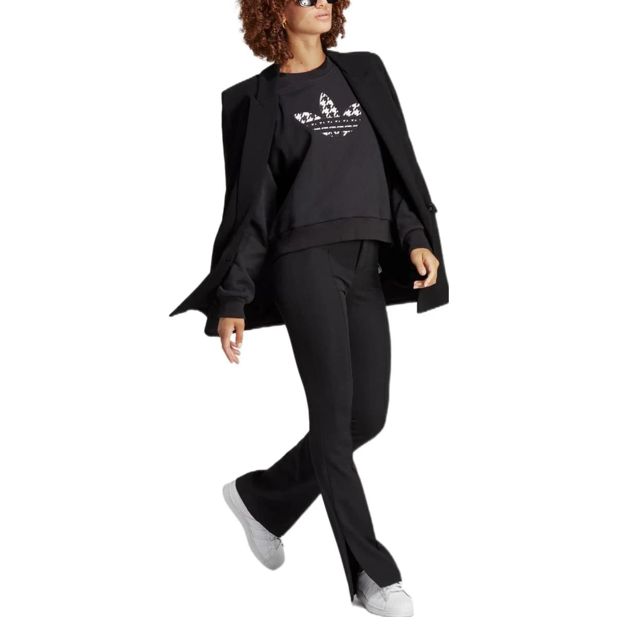 Adidas Originals TREF INFILL SWT Qadın Sweatshirt Qara 4