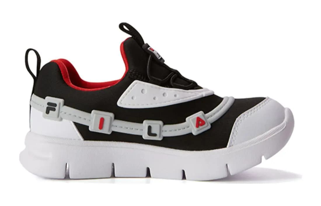 FILA KIDS Anti-Slip Wear-Resistant Kids' Training Shoes Black White Children Aged 3-7 Years Old 2