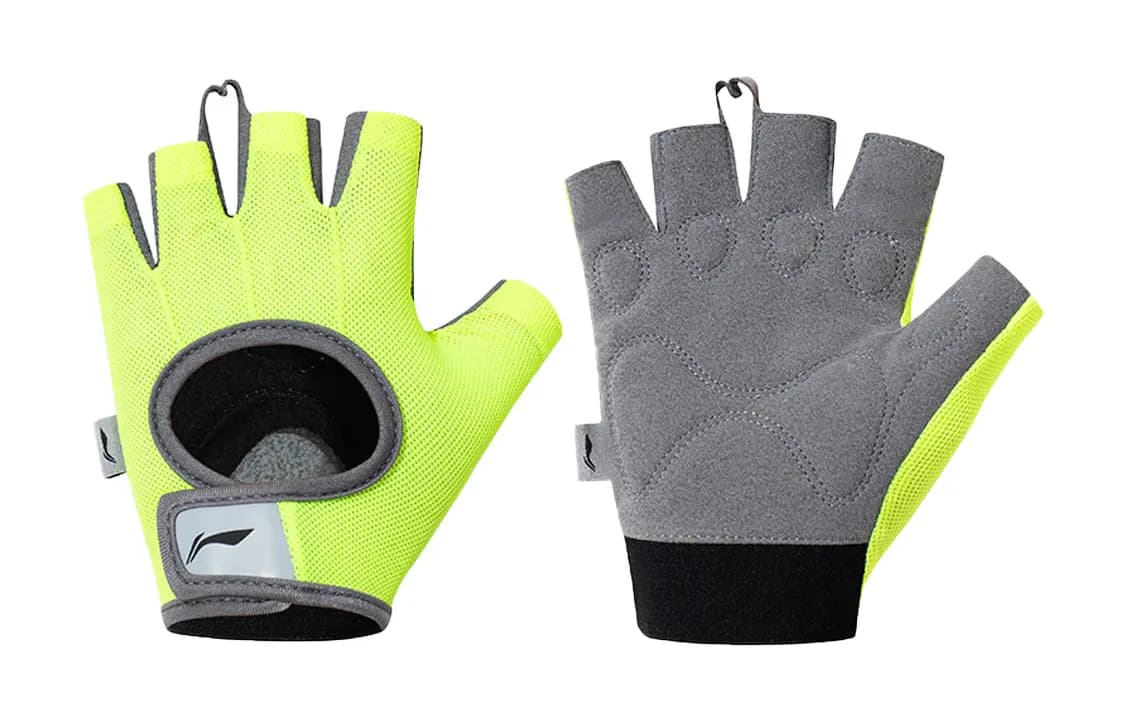 LINING Sports Gloves Unisex Green/Gray