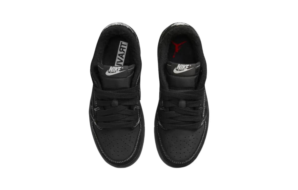 Air Jordan Travis Scott X Air Jordan 1 Retro Low OG SP PS 'Black Phantom' 4