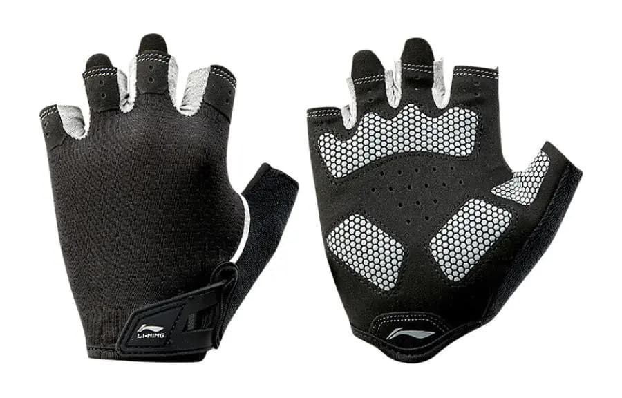 LINING Sports Gloves Unisex Black Gray Color 2