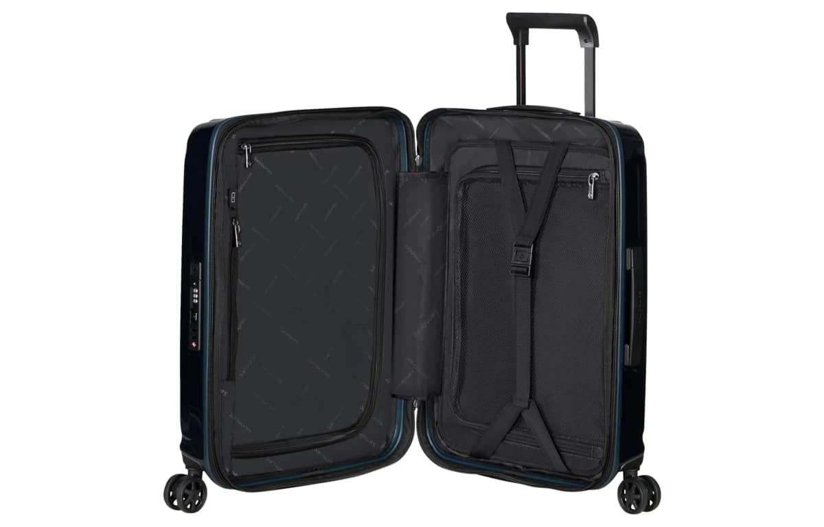SAMSONITE NUON Vibration Reduction Noise Reduction Polycarbonate Carry-On Suitcase Travel Luggage 20" 25" 28" 30" Unisex Blue 6