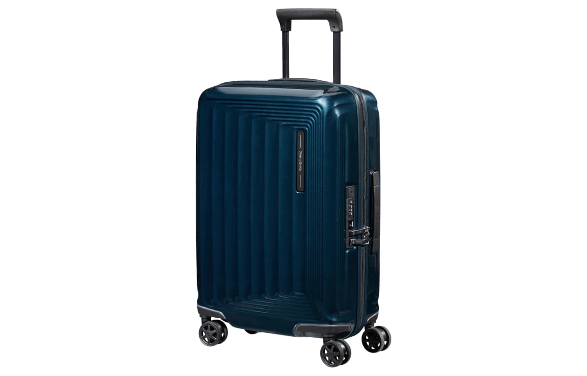 SAMSONITE NUON Vibration Reduction Noise Reduction Polycarbonate Carry-On Suitcase Travel Luggage 20" 25" 28" 30" Unisex Blue 2