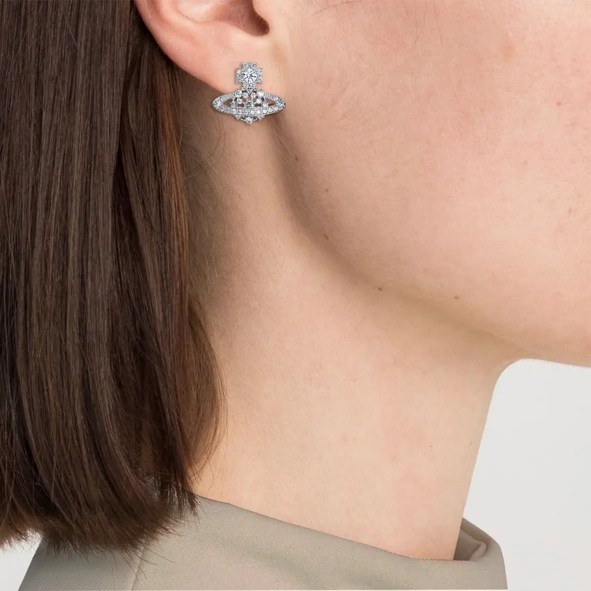 Vivienne Westwood Orb Gümüş Sırğalar 4