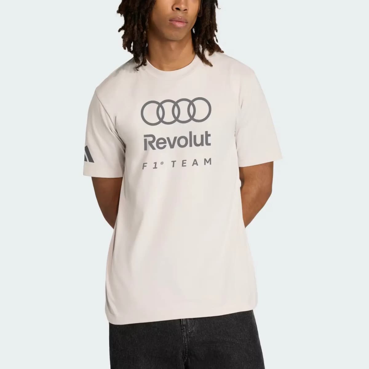 adidas × Audi TEAM REVOLUT F1 DNA GRAPHIC Crewneck Short-Sleeve Racing T-Shirt Men's 2
