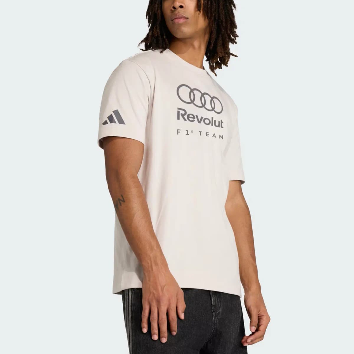 adidas × Audi TEAM REVOLUT F1 DNA GRAPHIC Crewneck Short-Sleeve Racing T-Shirt Men's 5
