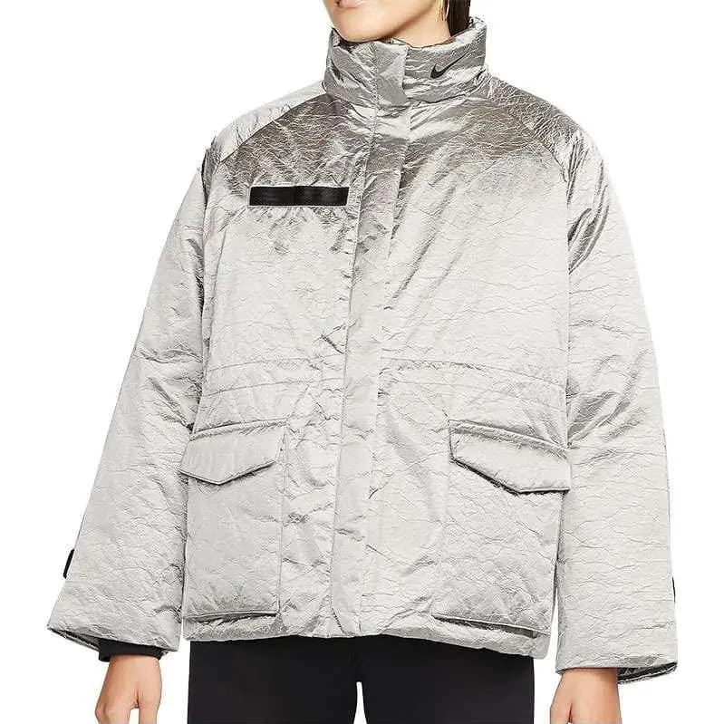 Nike Puffer Jacket Women's Silver 2