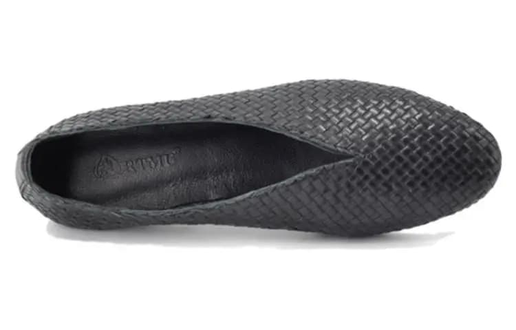 ARTMU Sheep Leather Original Vintage Braided Shallow Mouth Mid-Low Heels 3.5cm Women's 3