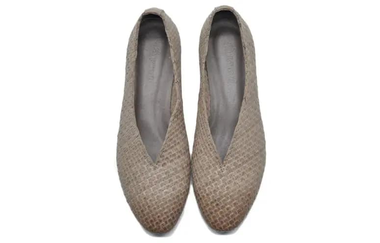 ARTMU Sheep Leather Original Vintage Braided Shallow Mouth Mid-Low Heels 3.5cm Women's 8
