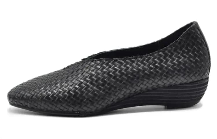 ARTMU Sheep Leather Original Vintage Braided Shallow Mouth Mid-Low Heels 3.5cm Women's