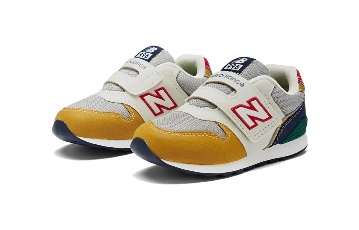 New Balance Anti Slip Wear Resistant Low Top Toddler Shoes Yellow Gray Infant And Toddler 2
