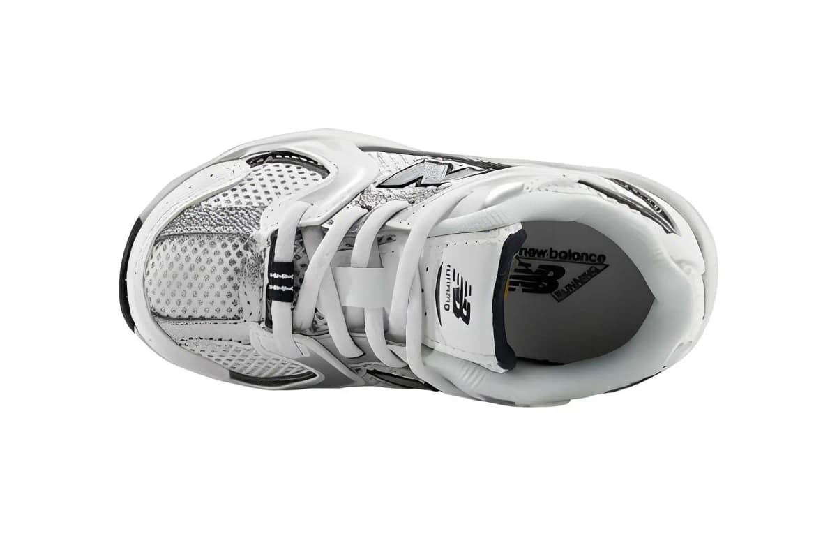 New Balance NB 530 Uşaq Qaçış Ayaqqabısı Gümüşü/Ağ 3