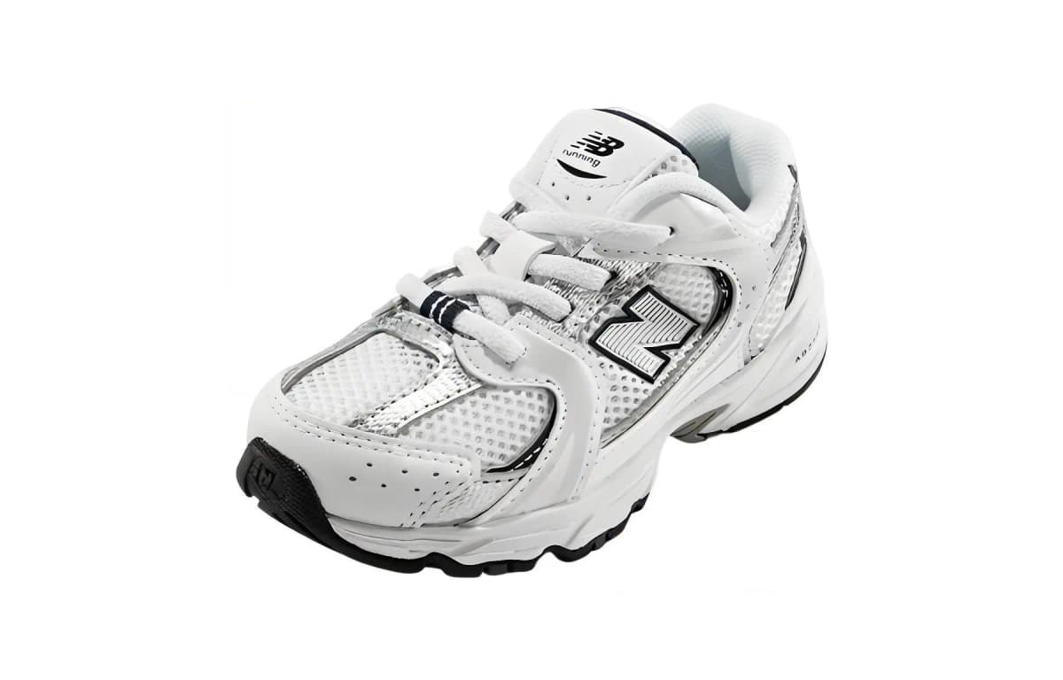 New Balance NB 530 Uşaq Qaçış Ayaqqabısı Gümüşü/Ağ 2