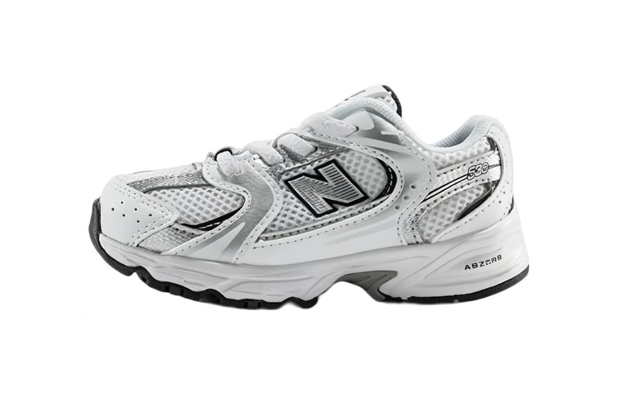 New Balance NB 530 Uşaq Qaçış Ayaqqabısı Gümüşü/Ağ