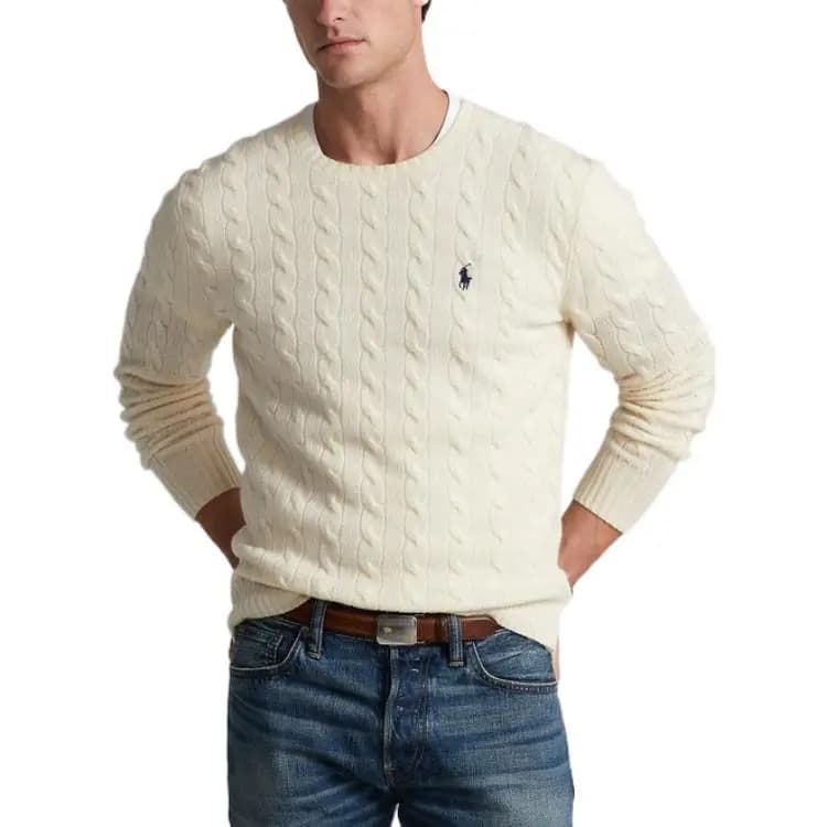 Polo Ralph Lauren Cashmere Sweaters Men White 3