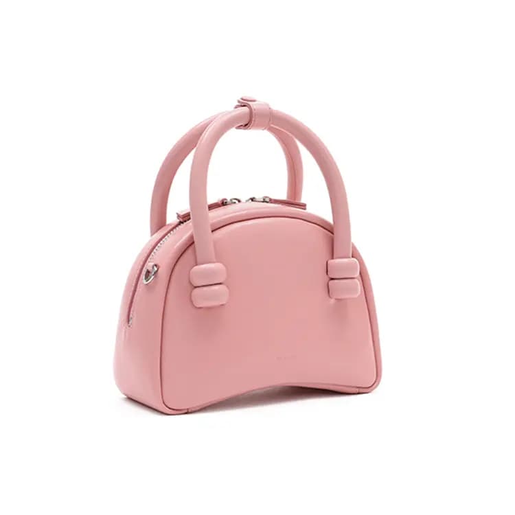 MUVA Cow Leather Boston Bag, Handbag, Crossbody Bag Trumpets Women's Multicolor 25