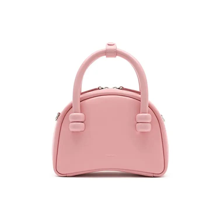 MUVA Cow Leather Boston Bag, Handbag, Crossbody Bag Trumpets Women's Multicolor 24