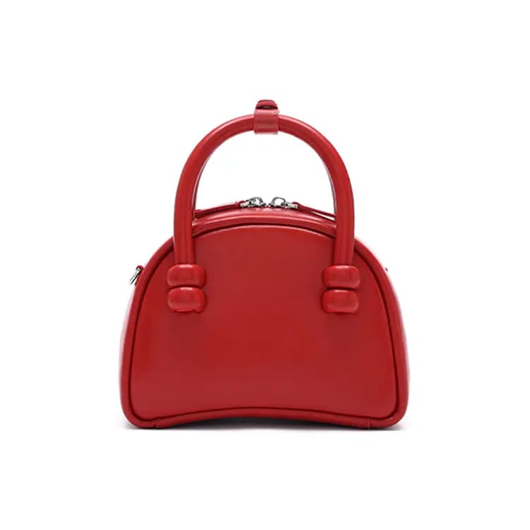 MUVA Cow Leather Boston Bag, Handbag, Crossbody Bag Trumpets Women's Multicolor 9