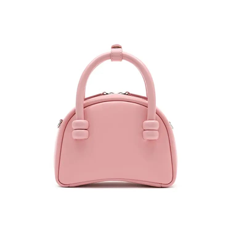 MUVA Cow Leather Boston Bag, Handbag, Crossbody Bag Trumpets Women's Multicolor 26